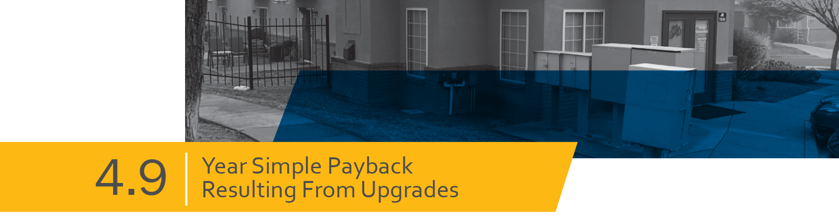 4.9 Year Simple Payback Resulting From Upgrades