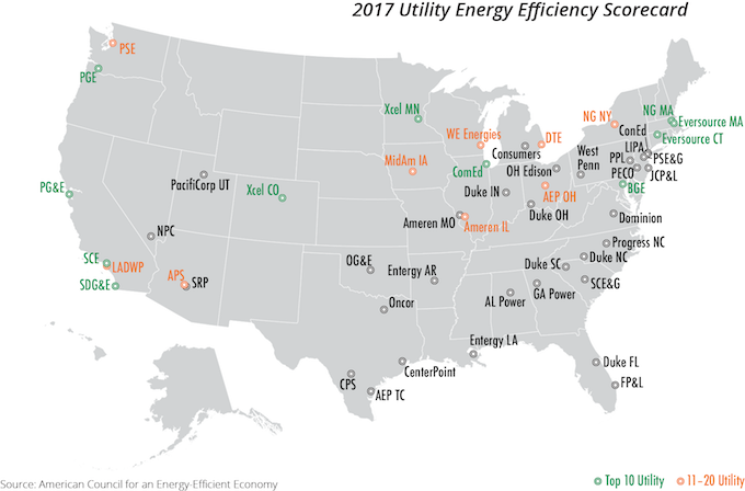 utility companies energy efficiency